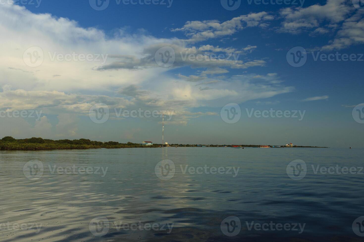 Lake Tonle at Cambodia photo