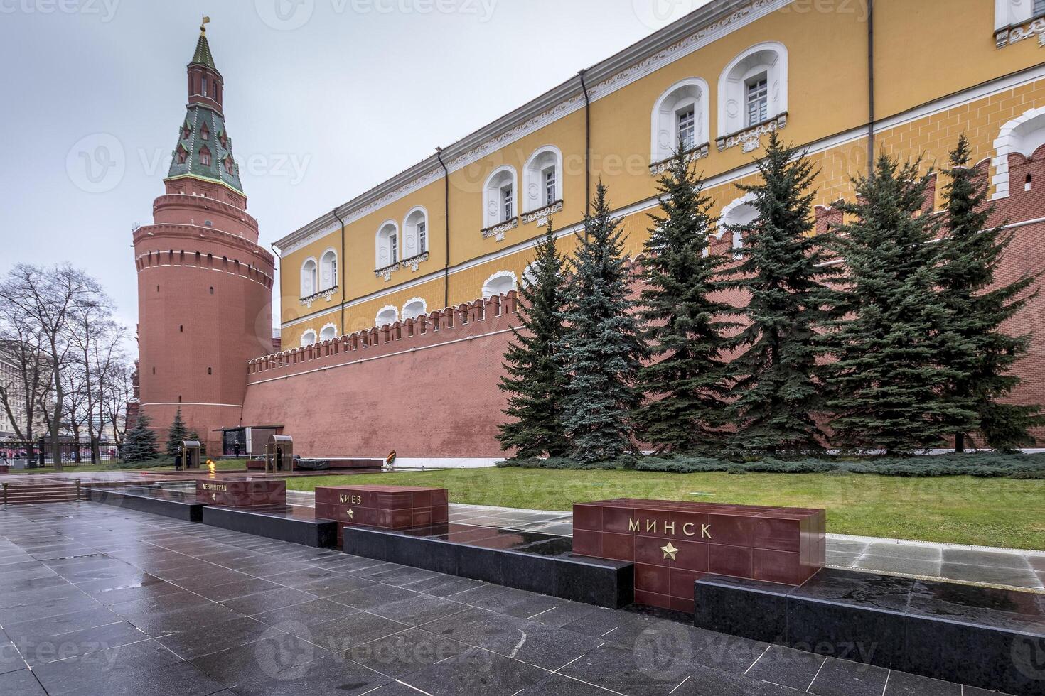 Alexander garden of Kremlin on Red Square photo