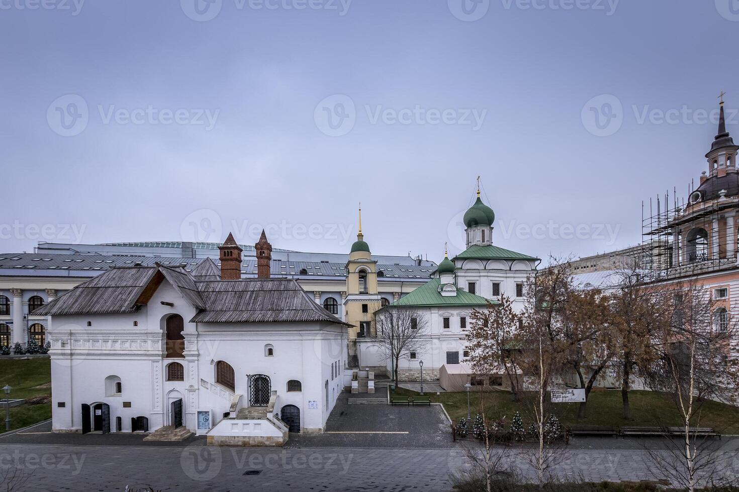Churches near Zaryadye Park in the center of Moscow near Red Square photo