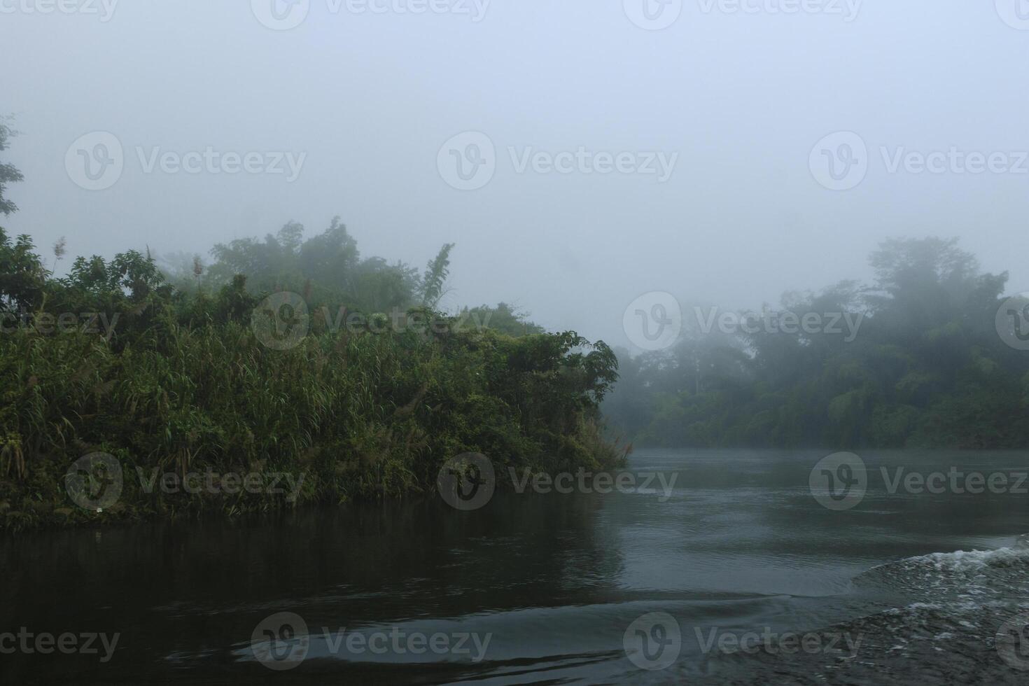 Sunrise at river photo
