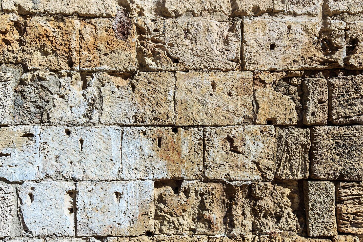 Background of ancient brick wall. photo