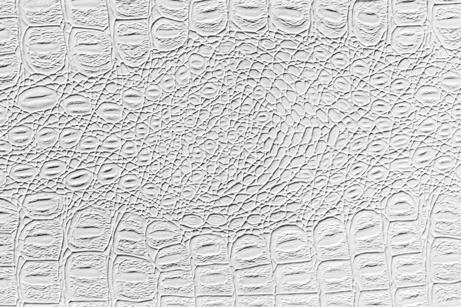 White crocodile leather texture. Abstract backdrop for design with copy space for a text. photo