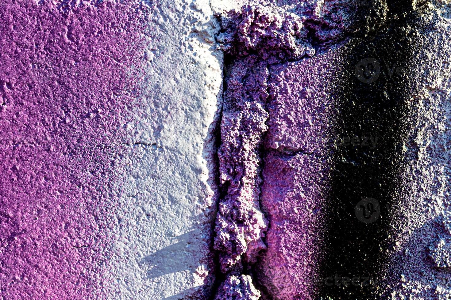 Fragment of colored graffiti painted on a wall. Abstract background for design. photo