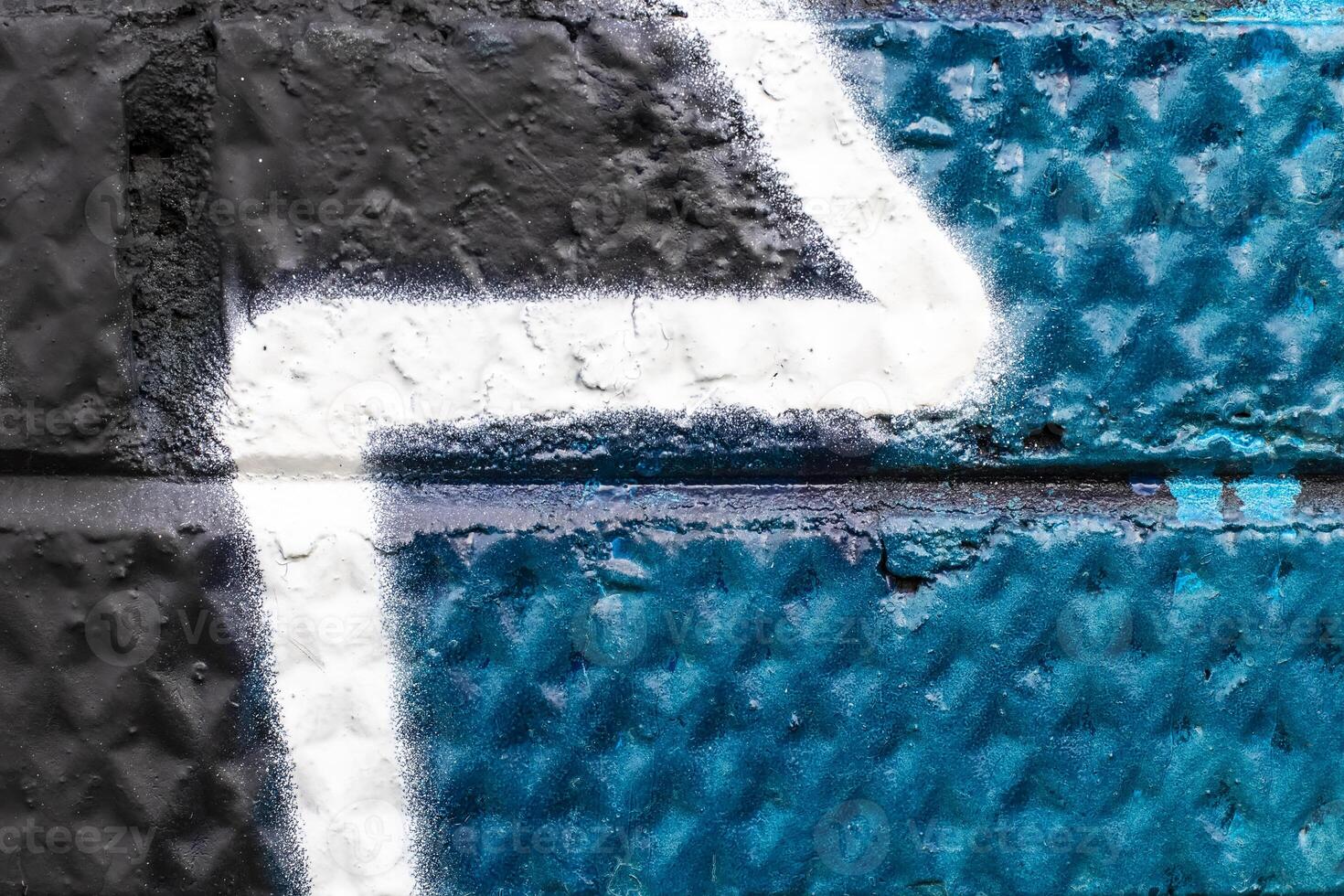Graffiti painted on a brick wall texture. photo