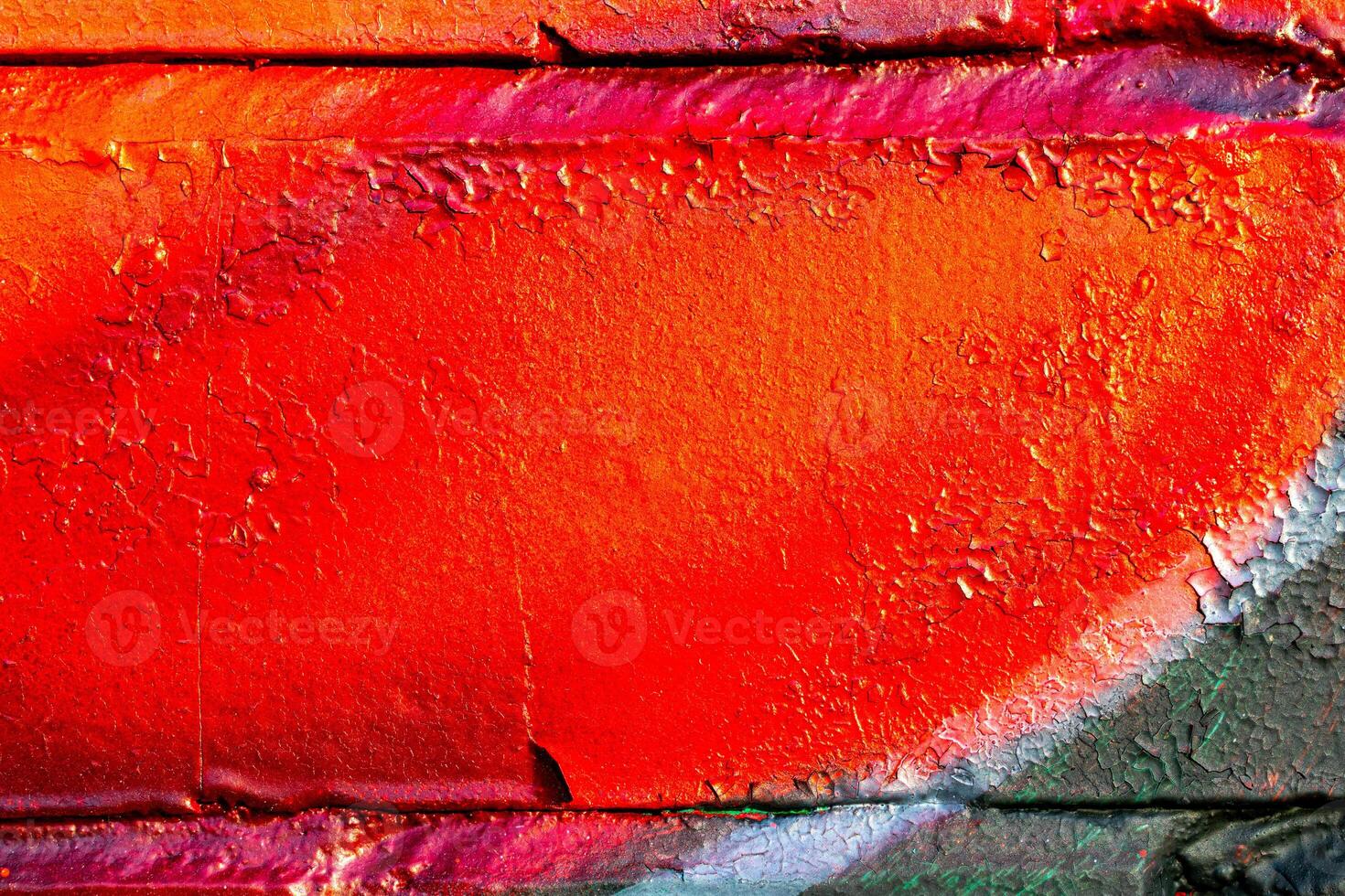 Fragment of colored graffiti painted on a wall. Bright abstract background. photo