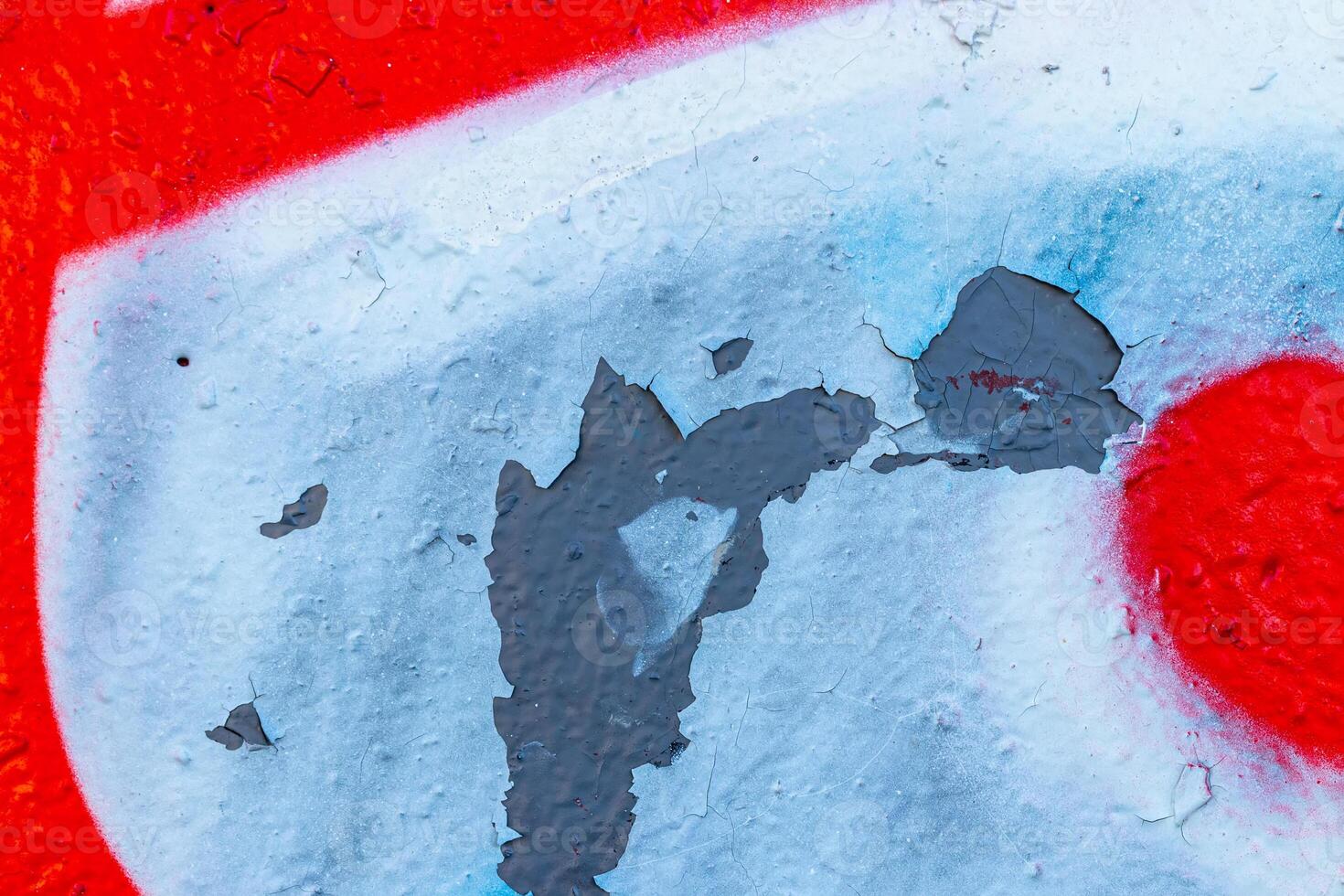Fragment of colored graffiti painted on a wall. Bright abstract background. photo