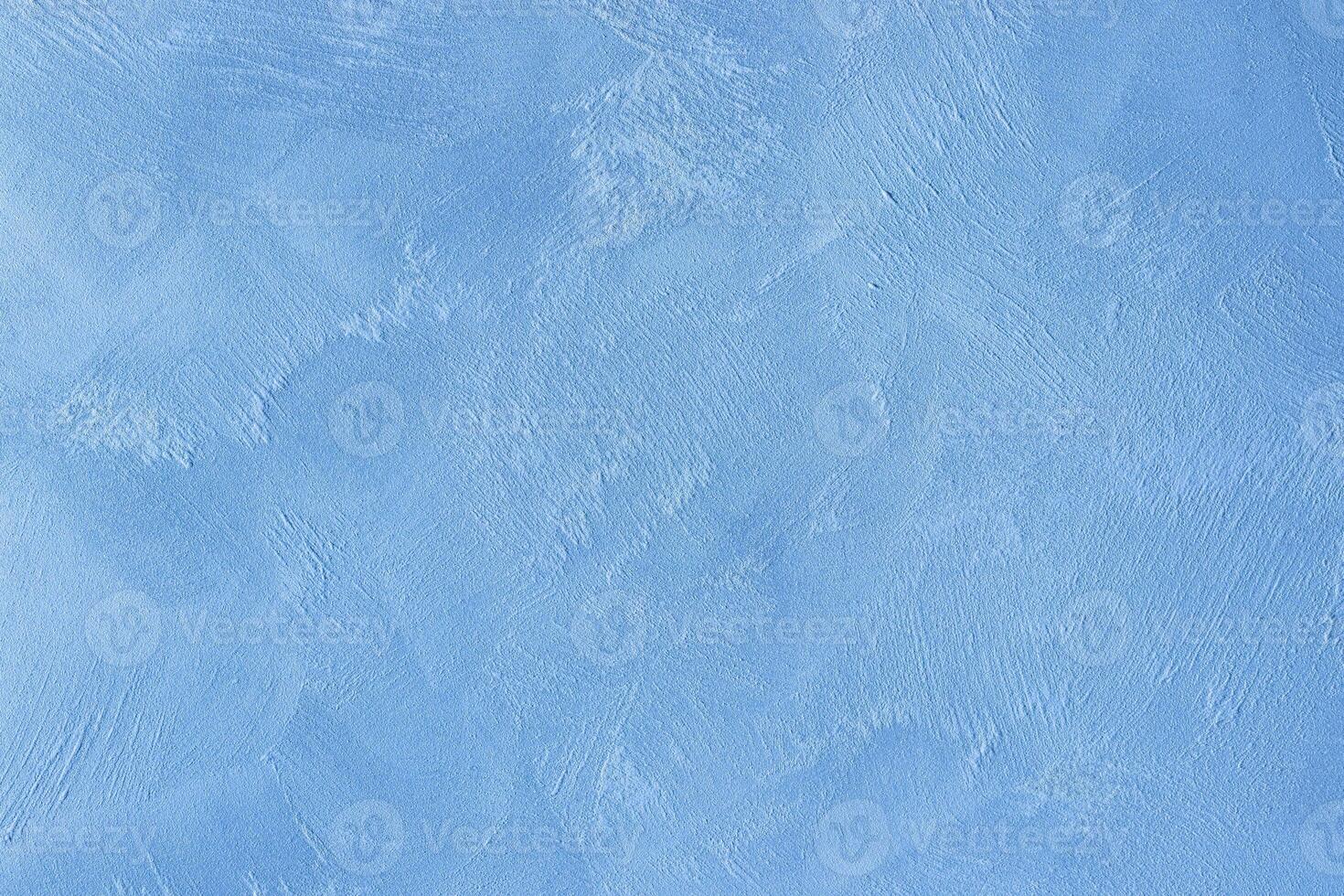 Texture of blue decorative plaster or stucco or concrete. Abstract background for design. photo