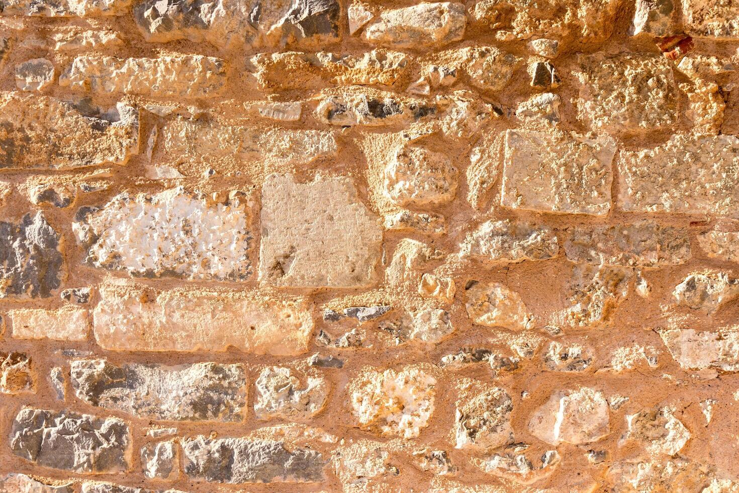 Background of old stone brick wall. photo