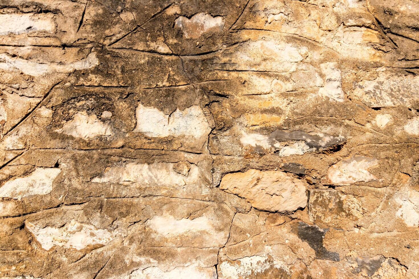 Textre of old stone brick wall. photo