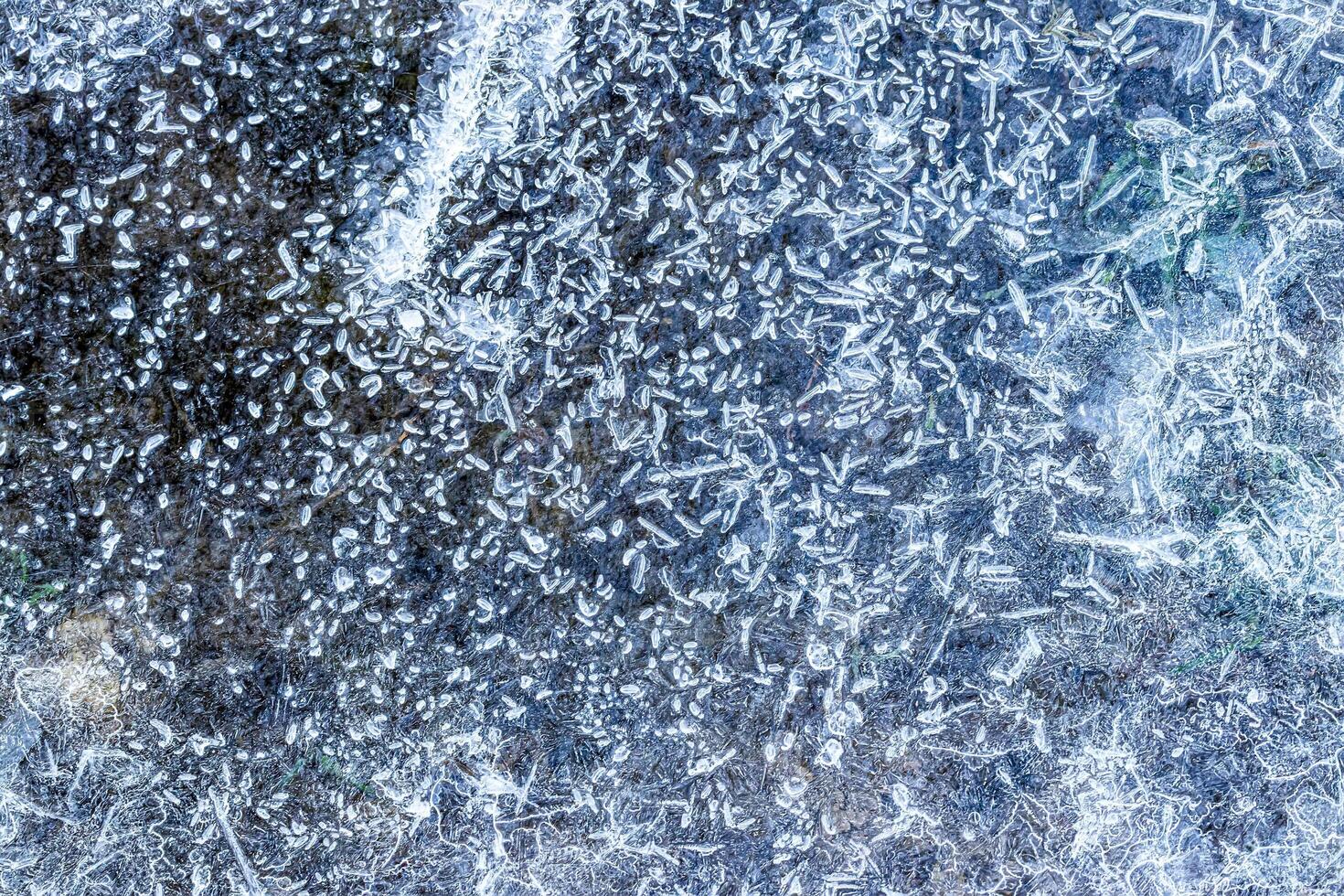 Texture of ice in the winter. Abstract background for design. photo