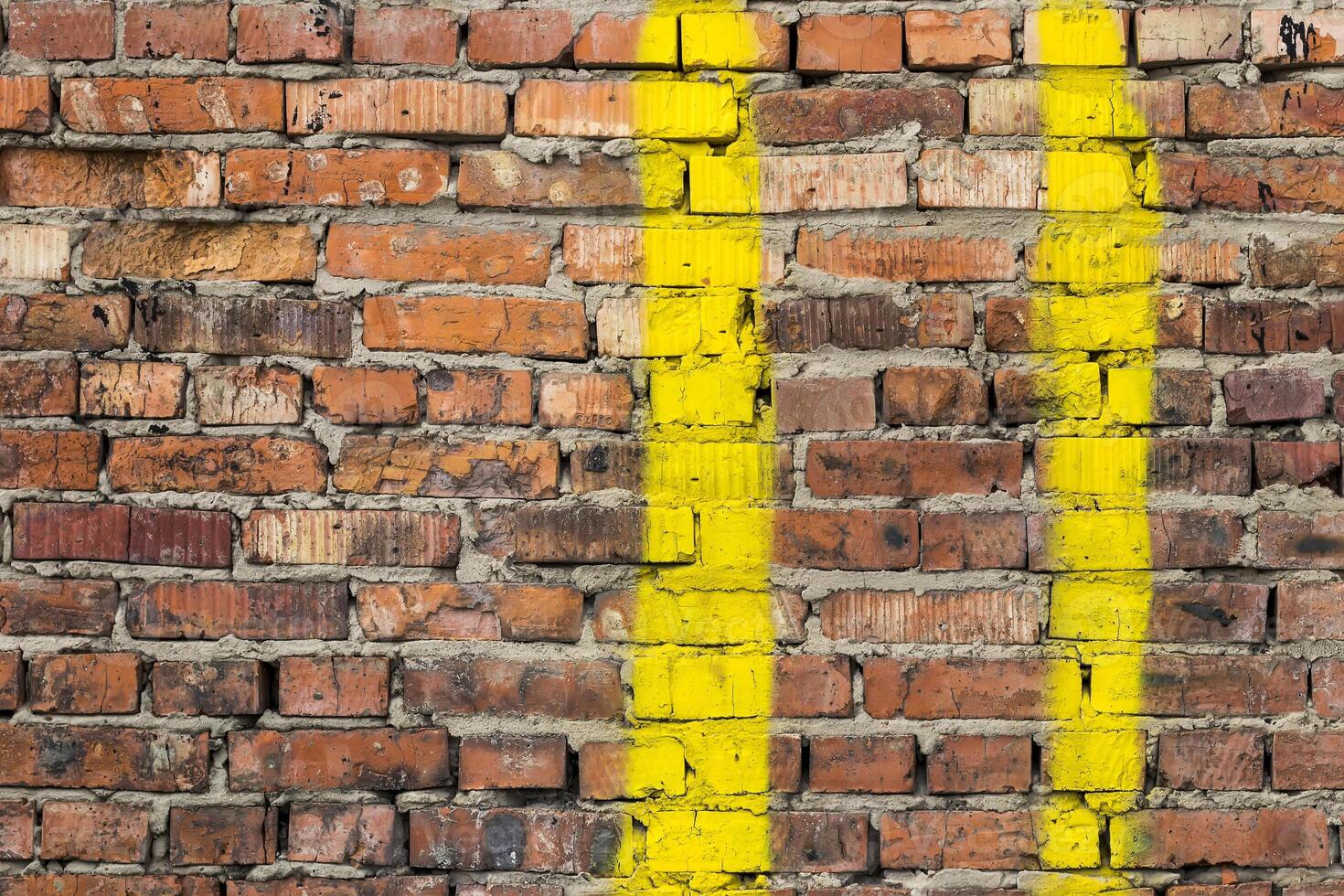 Background of old brick wall. photo