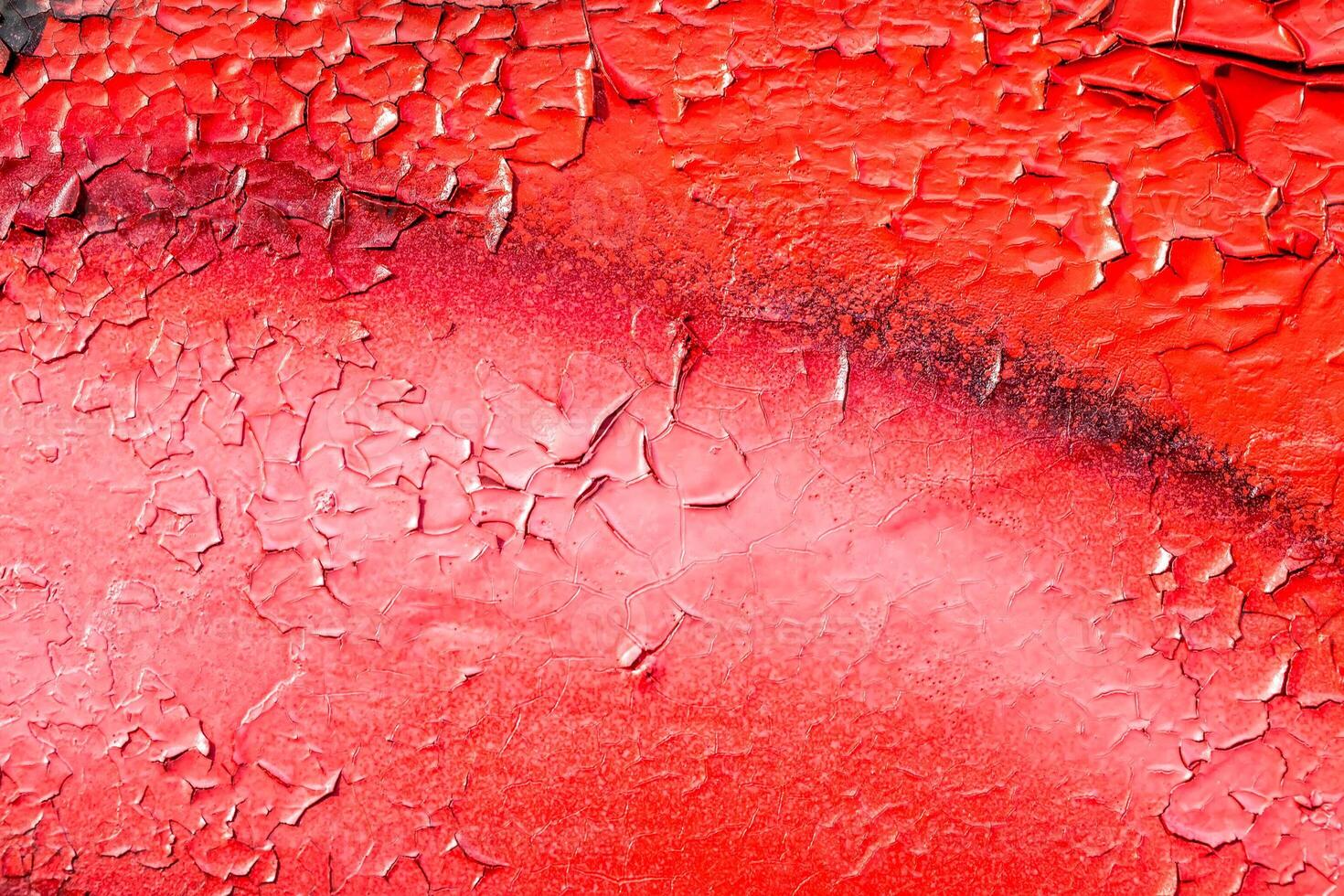 Fragment of colored graffiti painted on a stone wall. Old peeling paint. photo