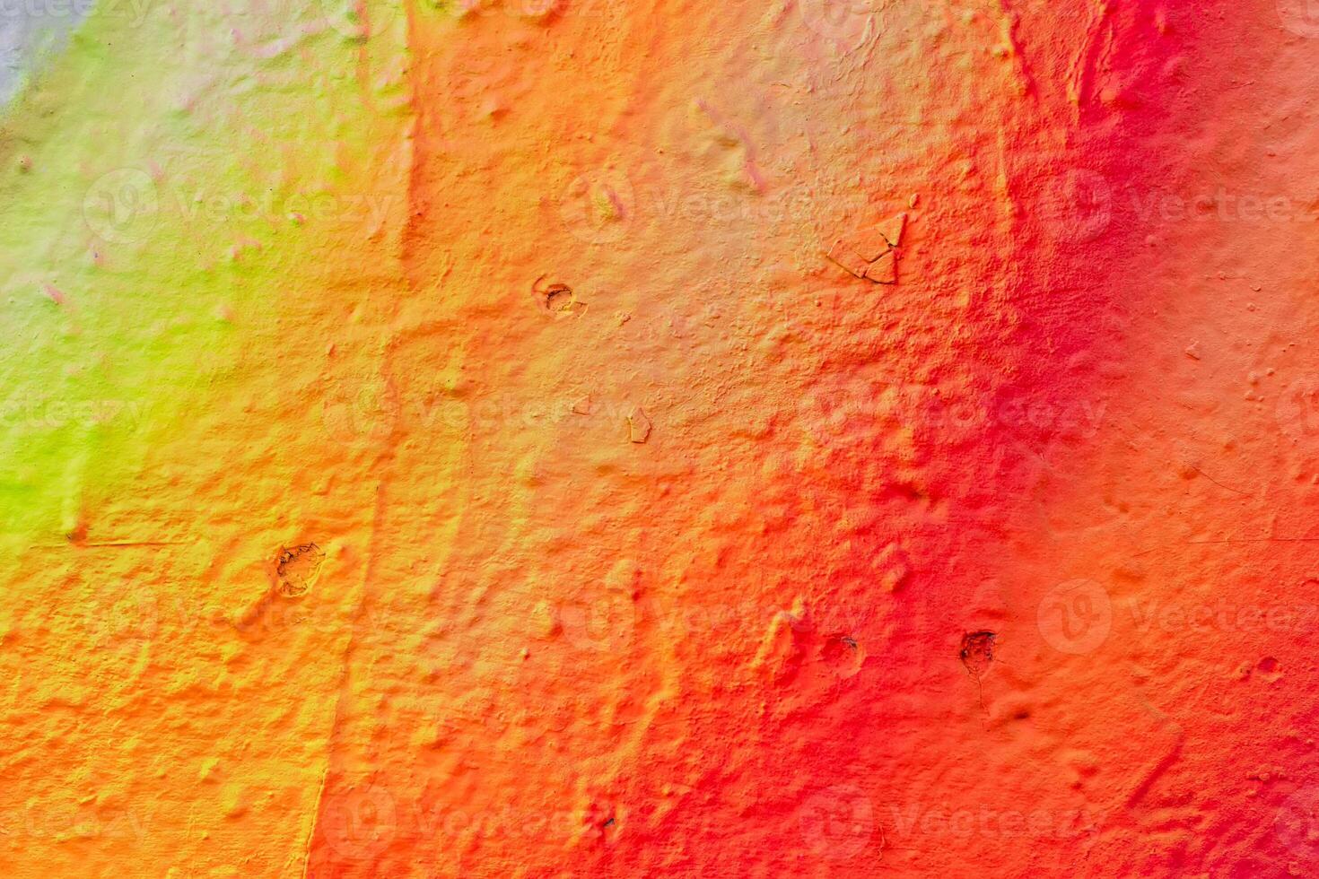 Fragment of colored graffiti painted on a wall. photo