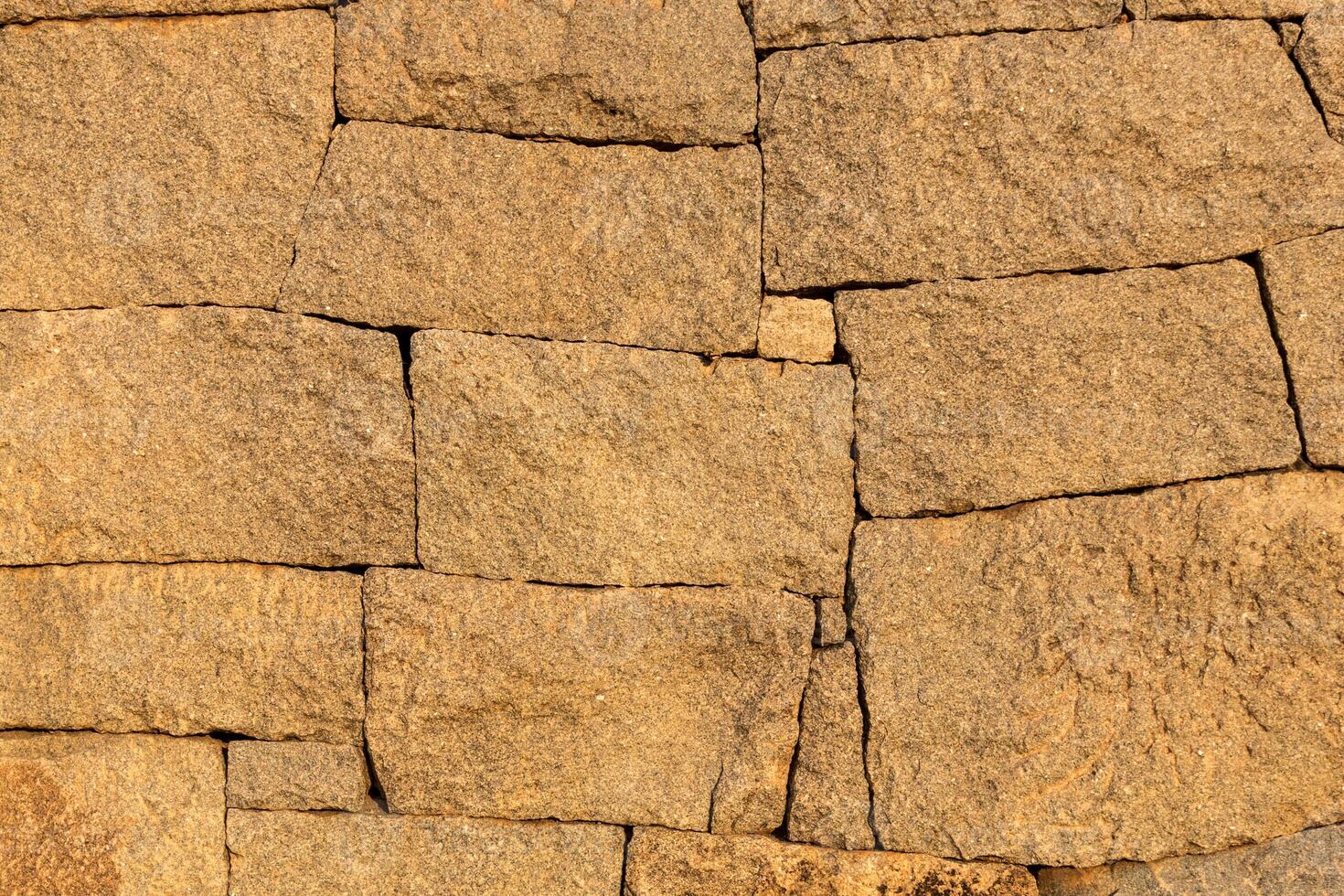 Background of old stone brick wall. photo