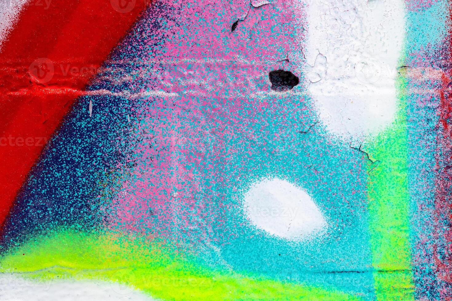 Graffiti painted on a brick wall texture. photo