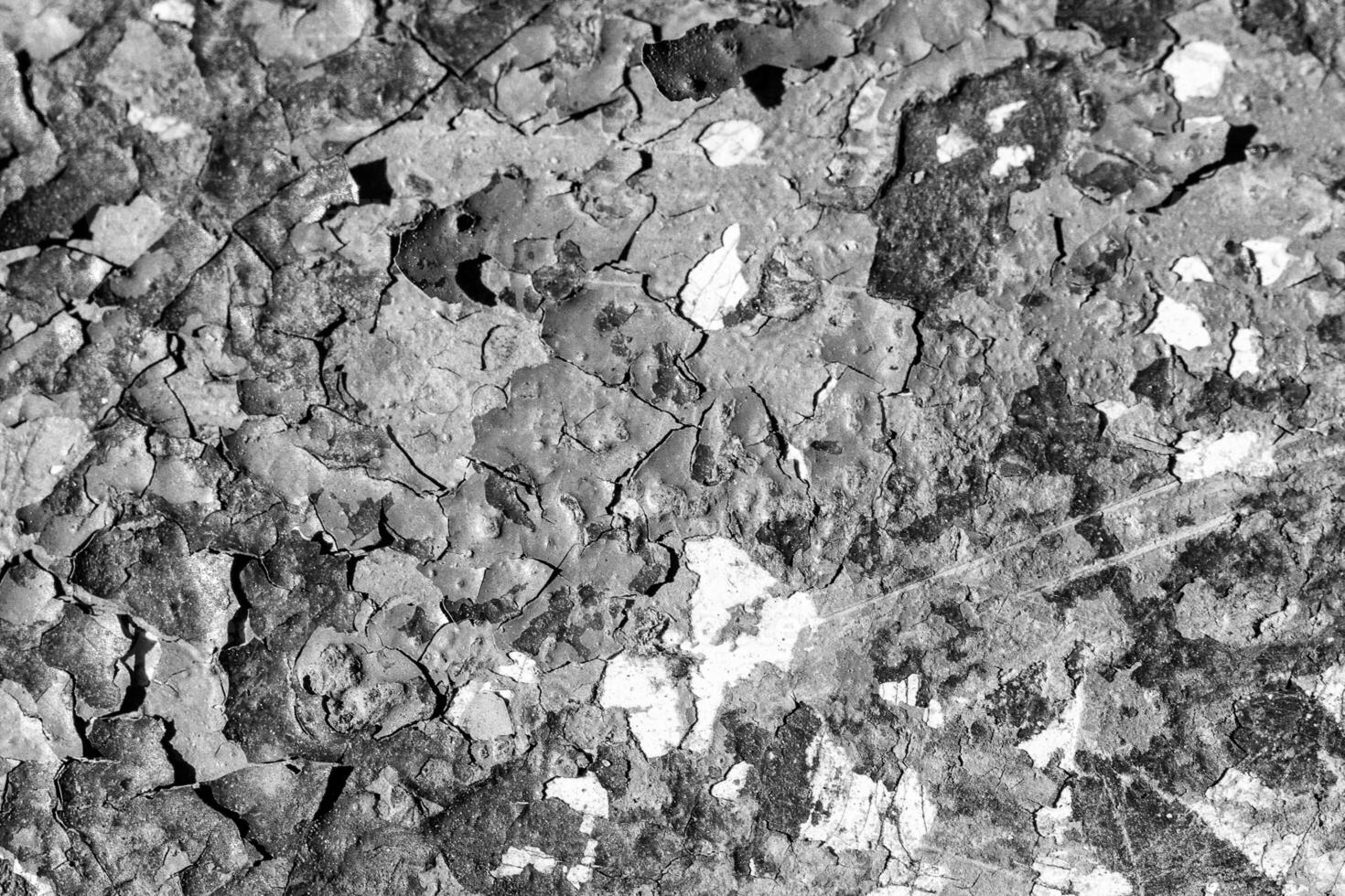 Texture of peeling paint from metal. photo
