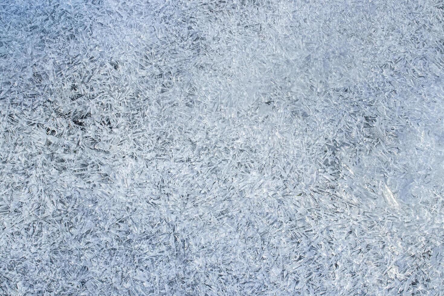 Texture of ice in the winter. Abstract background for design, photographed closeup. photo