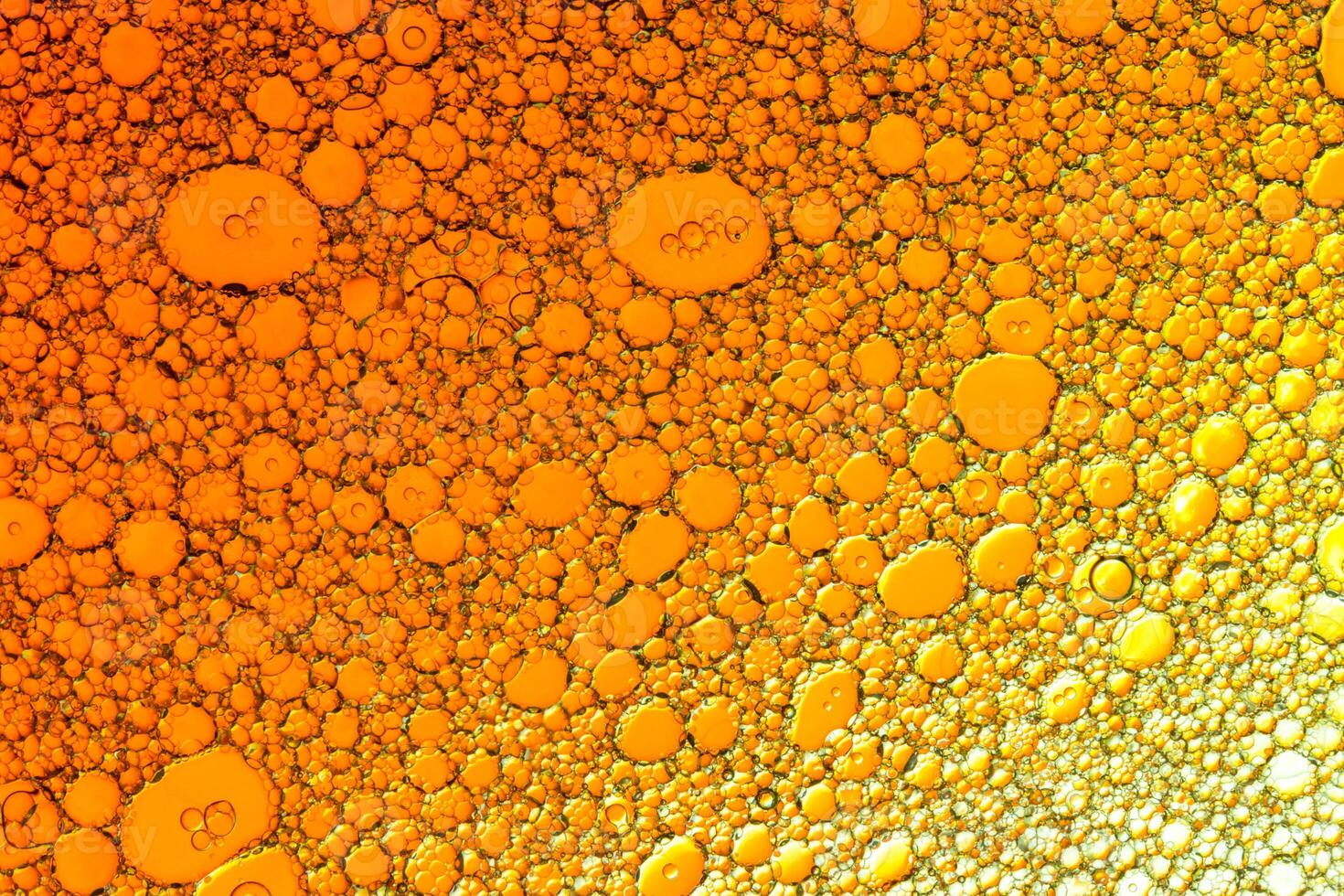 Colorful drops of oil on the water. photo