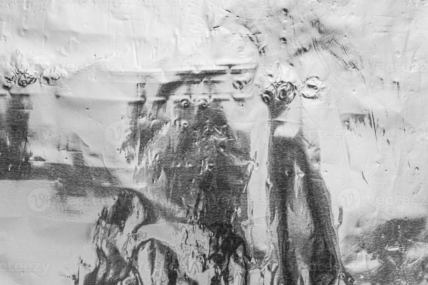 Texture of crumpled aluminum kitchen foil. Abstract background for design. photo