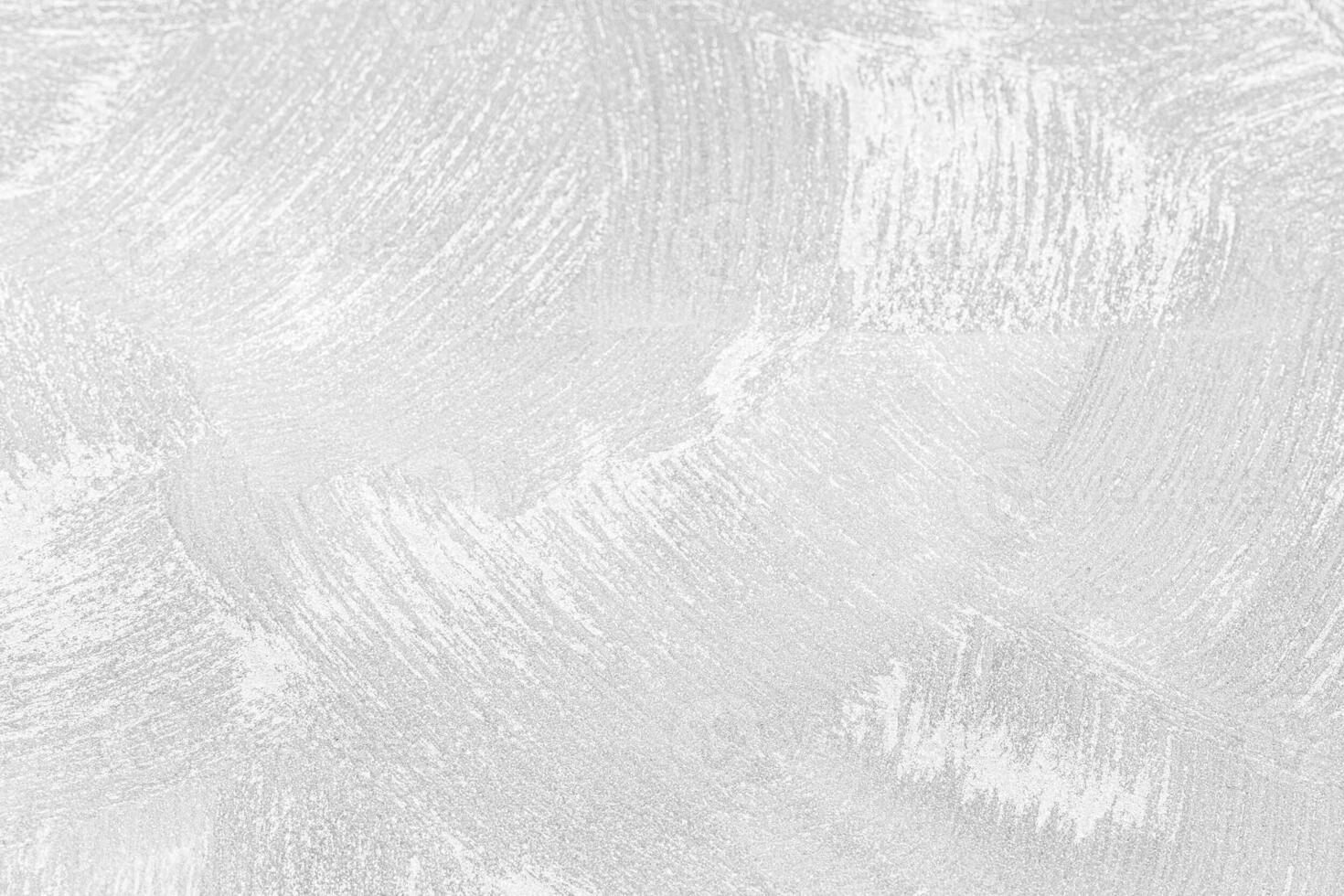 Texture of white decorative plaster or concrete. Abstract background for design. Banner with copy space. photo