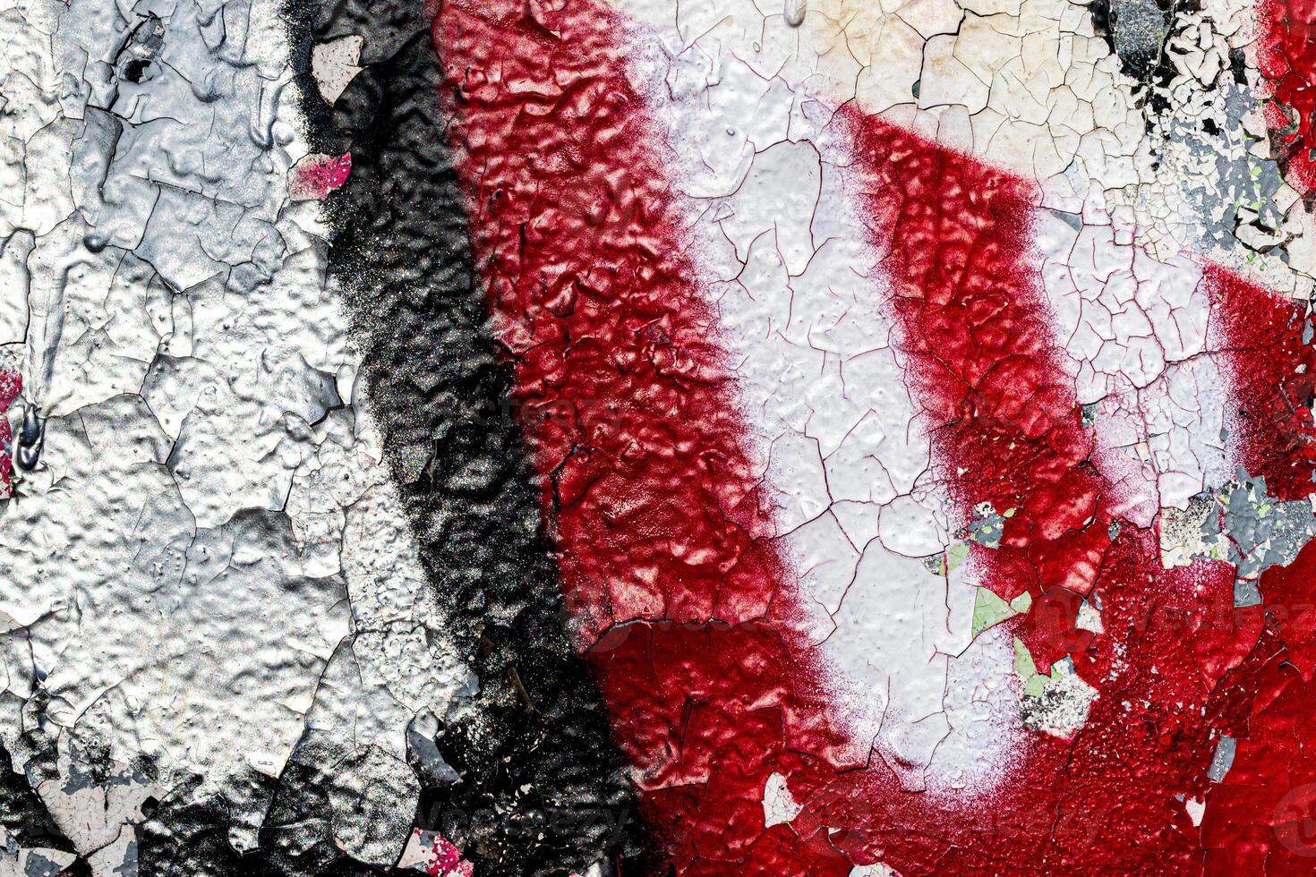 Fragment of colored graffiti painted on a wall. Bright abstract background. photo