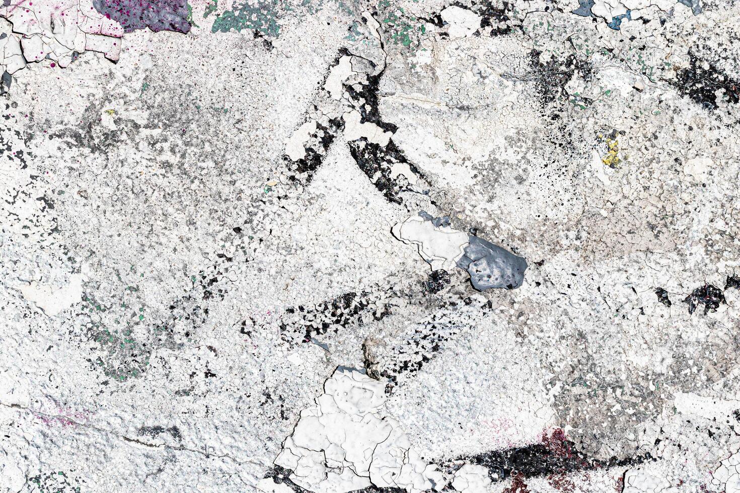 Fragment of colored graffiti painted on a wall. Bright abstract background. photo