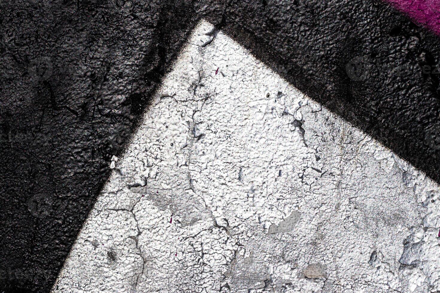 Fragment of colored graffiti painted on a wall. Bright abstract background. photo