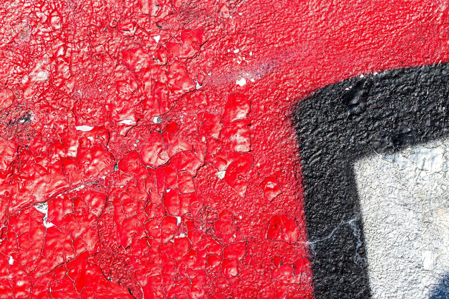Fragment of colored graffiti painted on a wall. Bright abstract background. photo