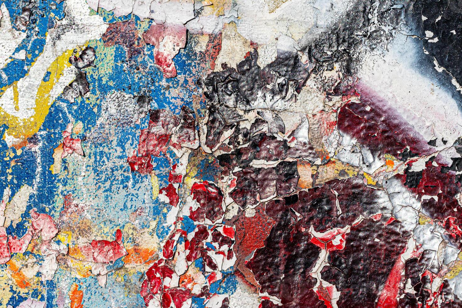 Fragment of colored graffiti painted on a wall. Bright abstract background. photo