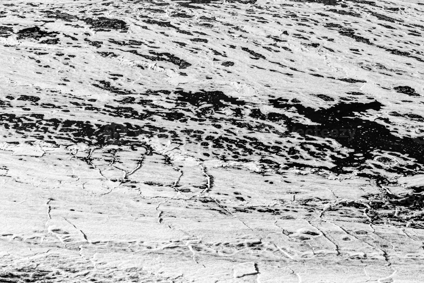 Texture of ice in the winter. Abstract background of frost for design, photographed closeup. photo