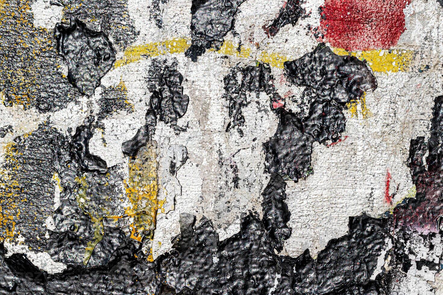 Fragment of colored graffiti painted on a wall. Bright abstract background. photo