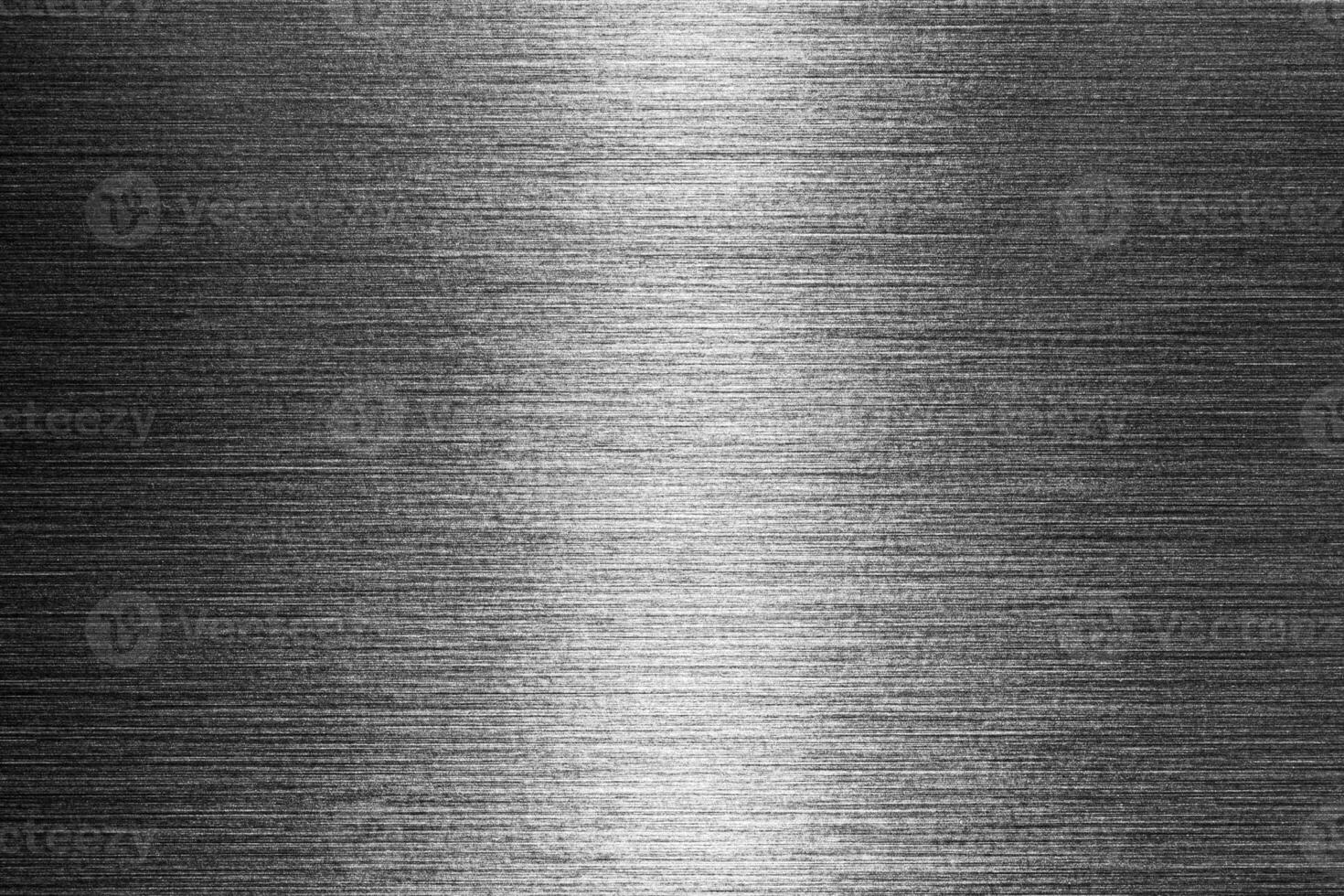 Silver metal texture with white scratches. Abstract noise black background overlay for design. photo