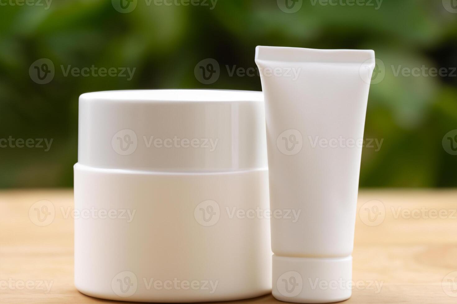 The beautiful photo captures the elegance of good cosmetic packaging for cream containers, highlighting future cosmetic innovations with sleek, modern designs