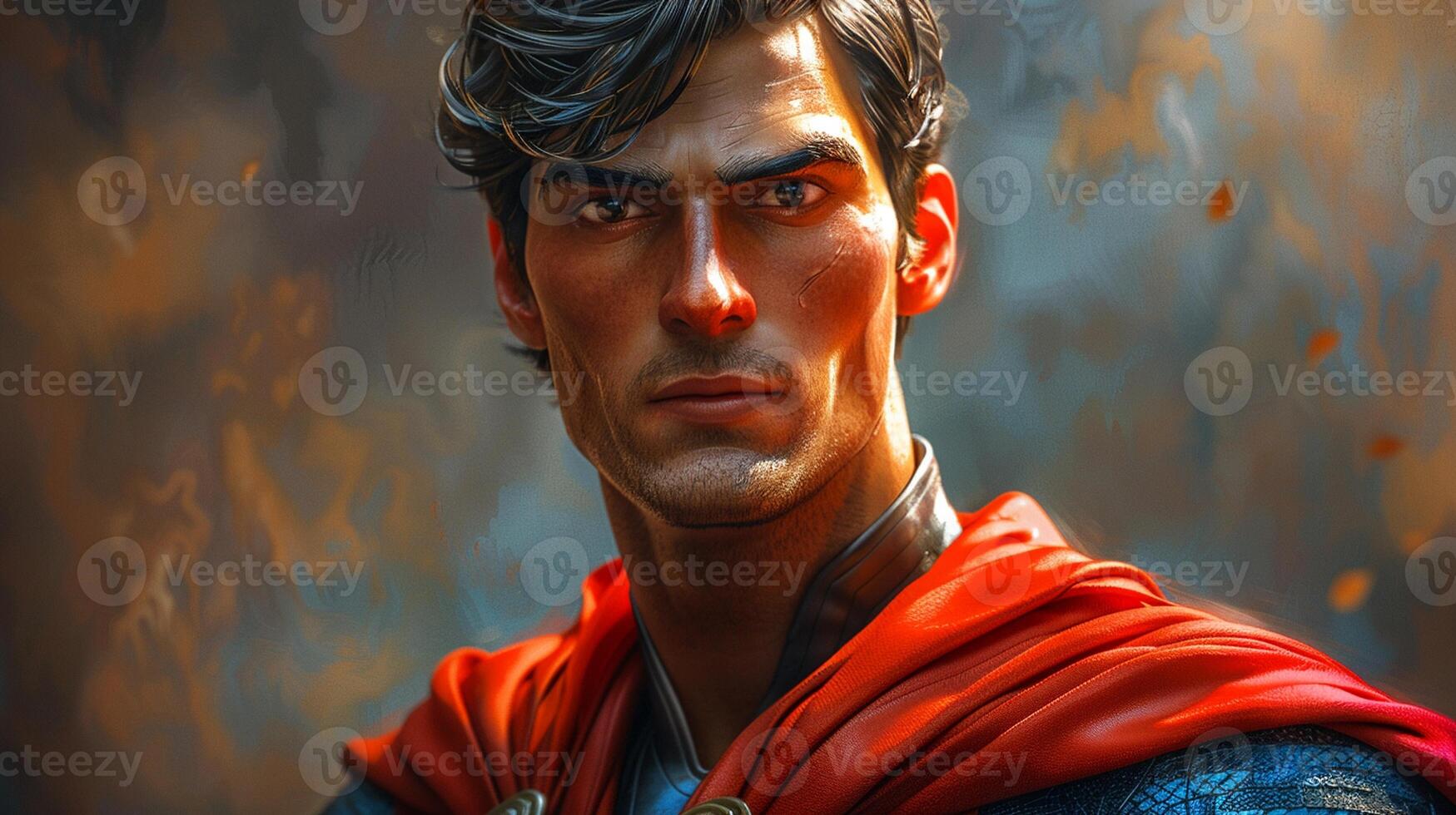 A 3D character illustration for a superhero story. photo