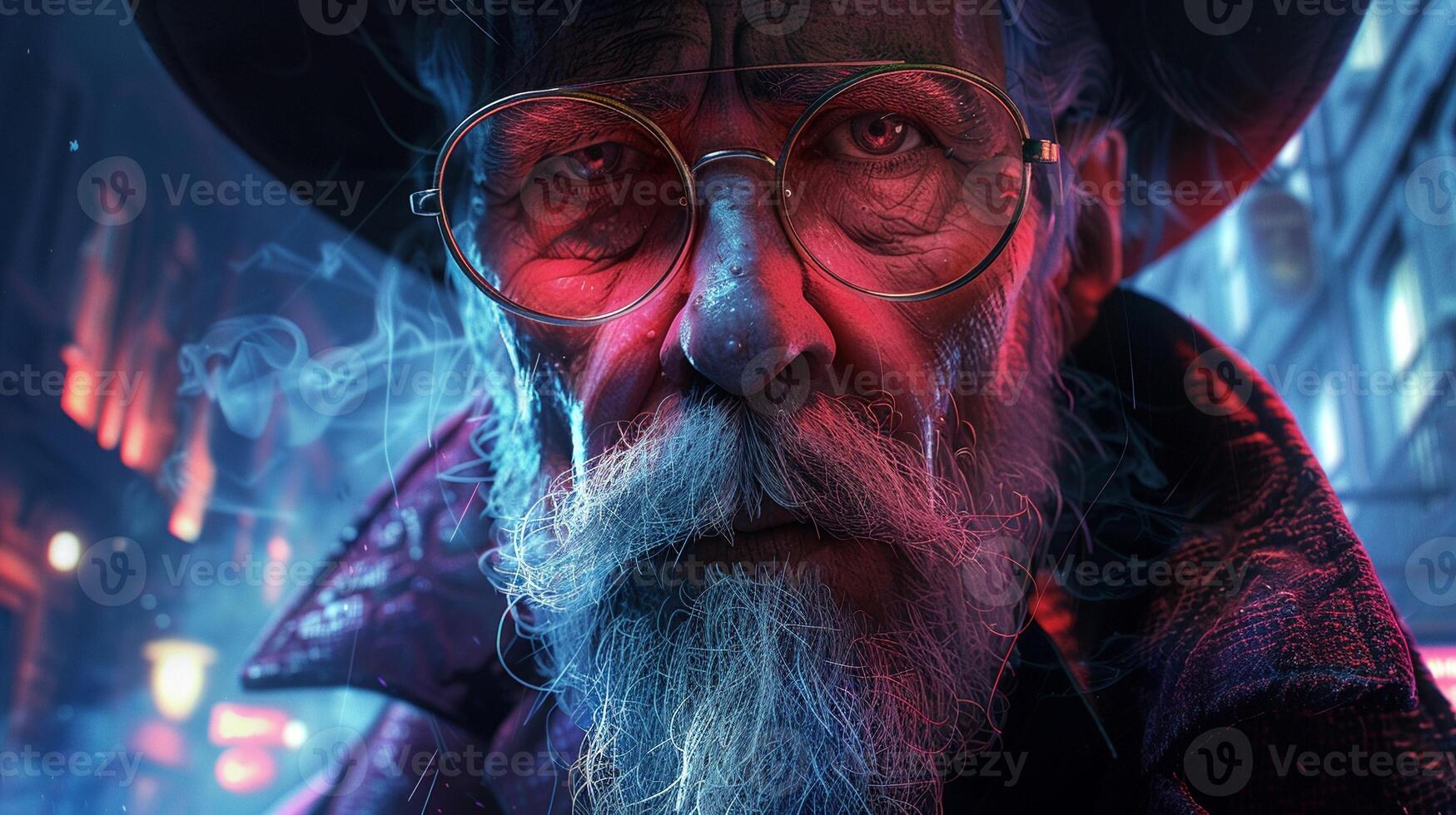 A 3D character illustration for a sci-fi novel. photo