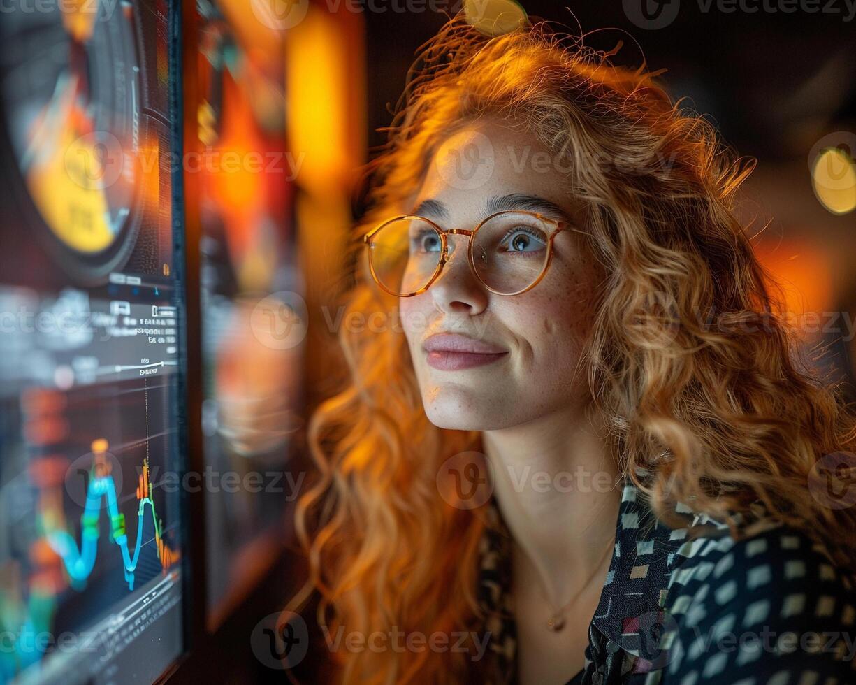 A person with a disability using voice recognition software at work. photo
