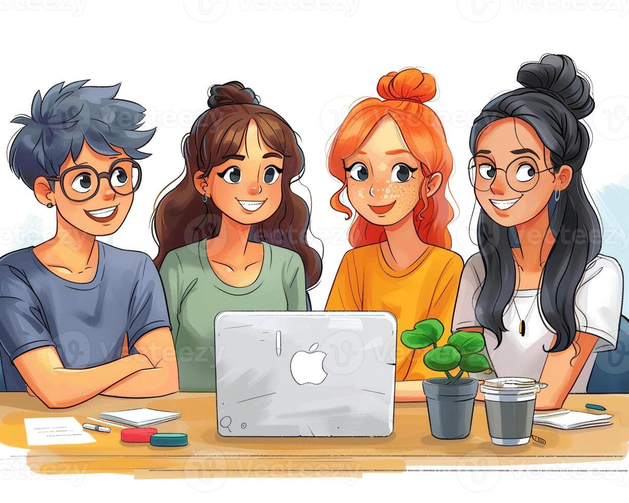 A team meeting with diverse members focus on inclusion photo