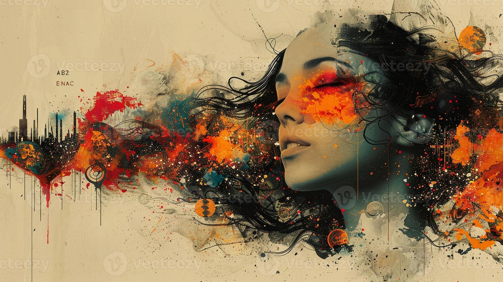 An art collage with images and designs for a festival theme photo