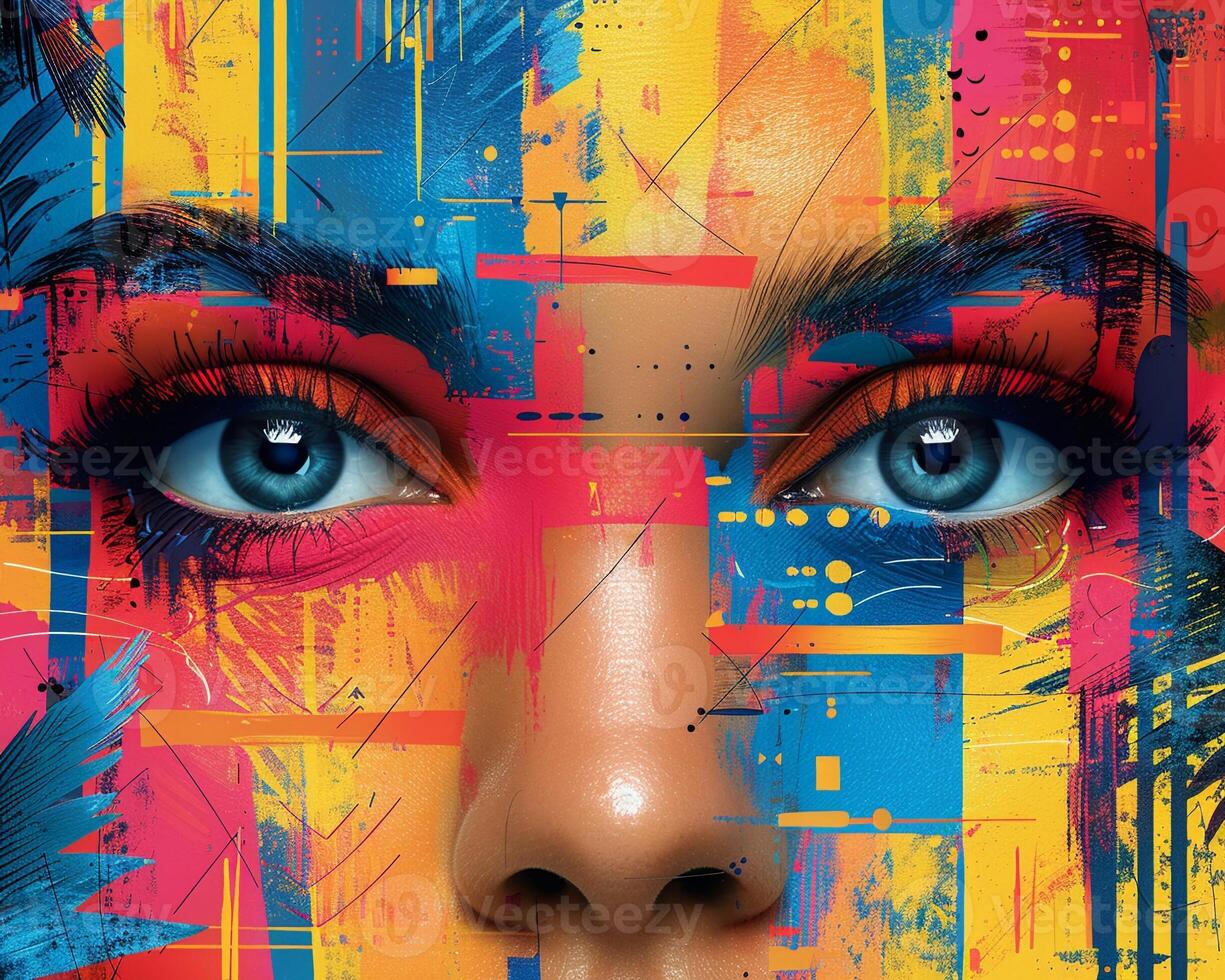 An art collage with images and designs for a festival theme photo