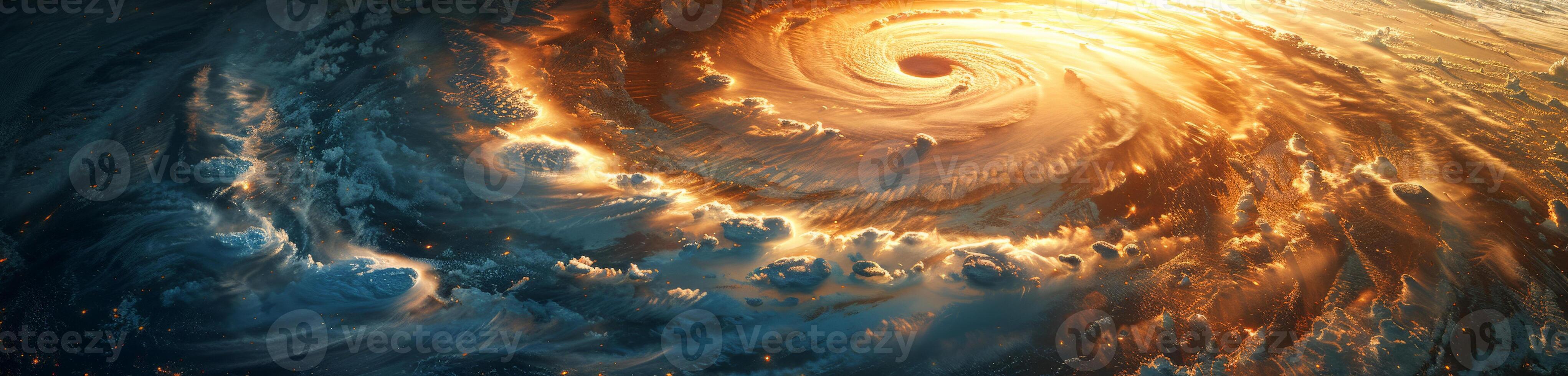 An aerial view shows a galaxy having a black hole at its center photo