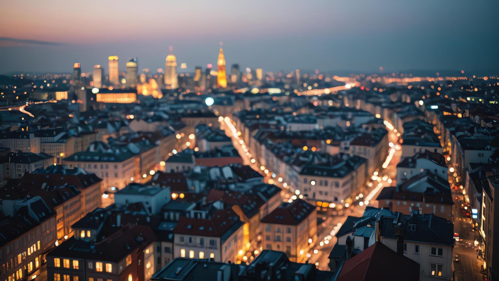 urban highway, city atmosphere, busy city, skyscrapers background photo