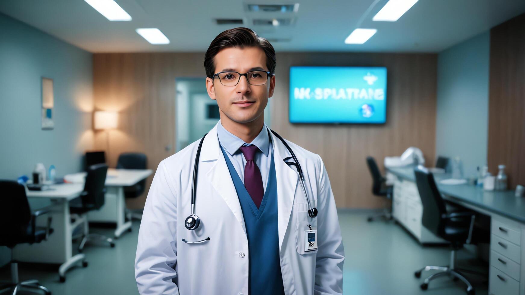 doctor in hospital room photo