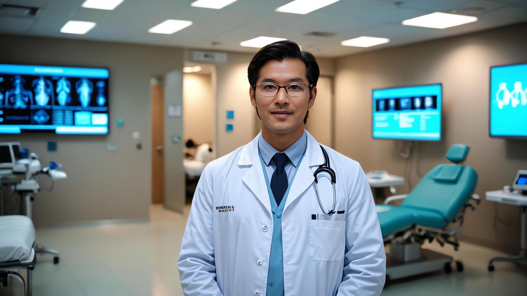 doctor in hospital room photo