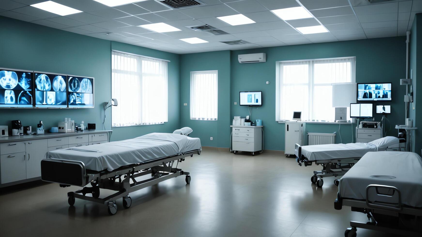 in hospital room photo