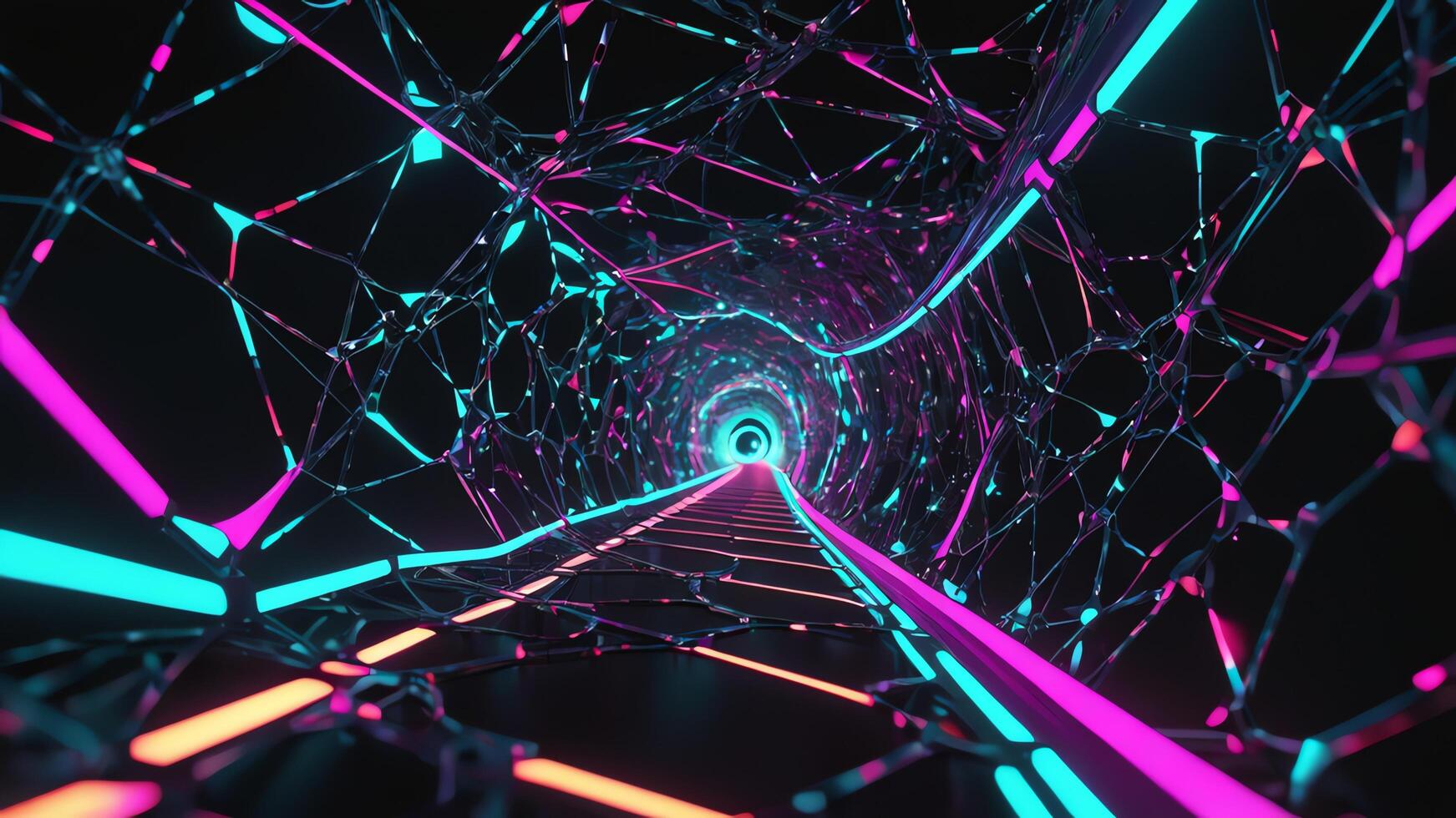 light path, neon light movement, neon light movement abstract photo