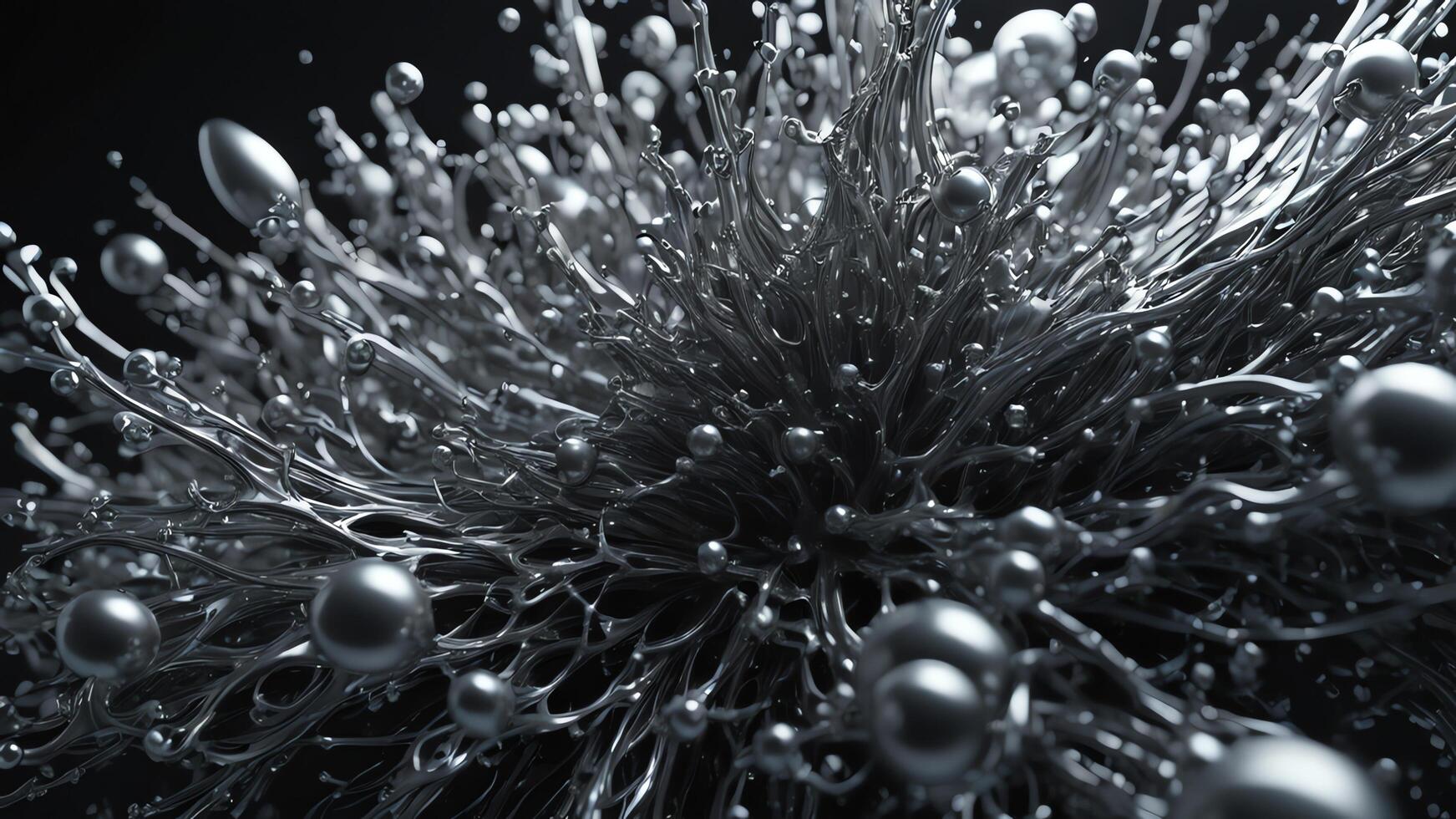 geometry model elegant random abstract black and white photo