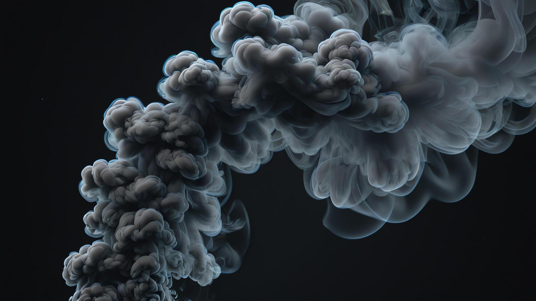 smoke cloud is coming out photo