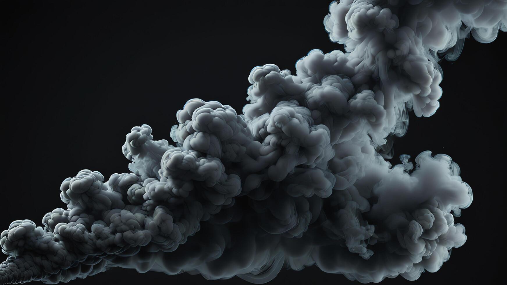 smoke cloud is coming out photo