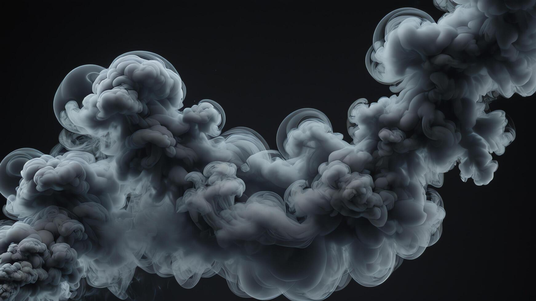 smoke cloud is coming out photo