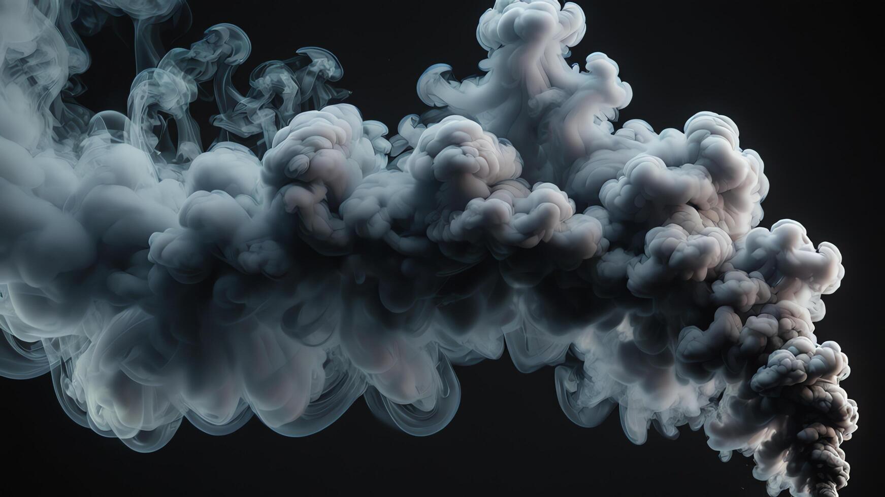 smoke cloud is coming out photo